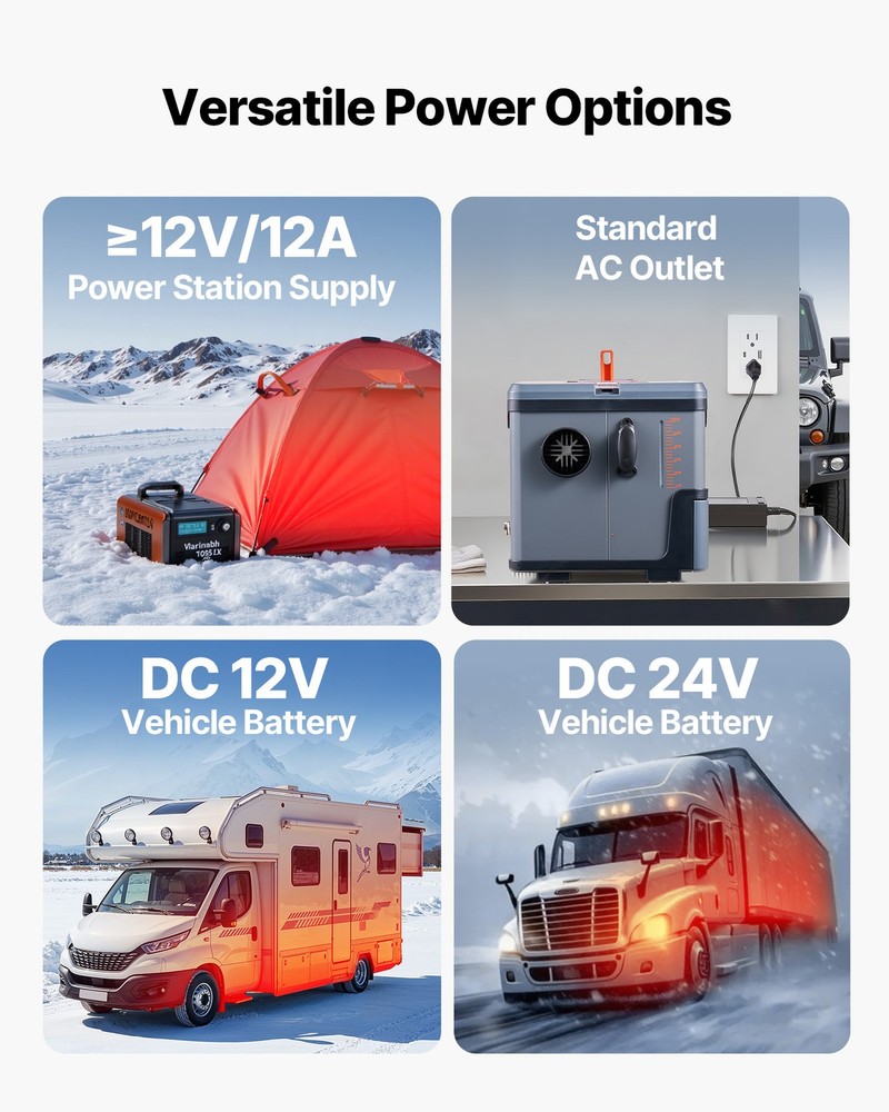 VEVOR Diesel Heater Portable Diesel Air Heater 8KW DC 12V/24V Bluetooth 1.3 Gal