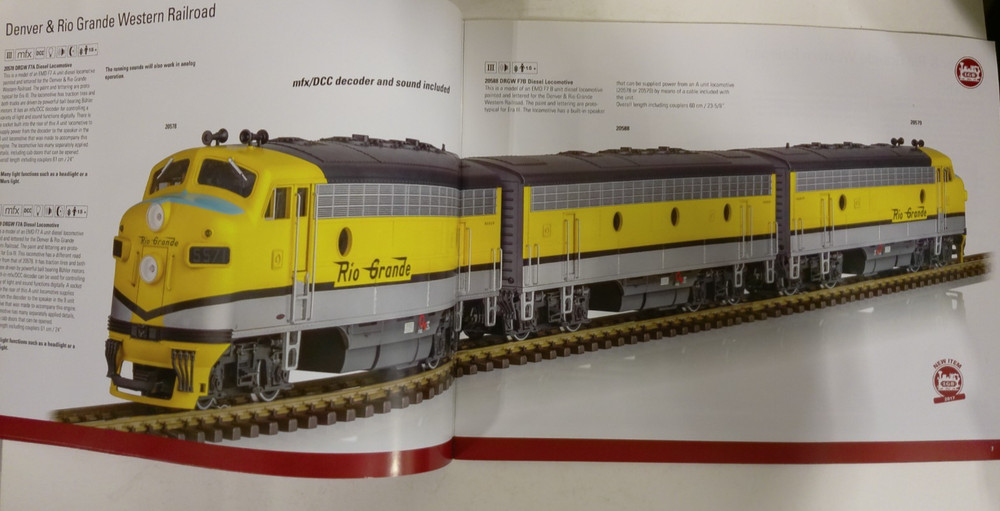LGB US Models for 2017 Catalog