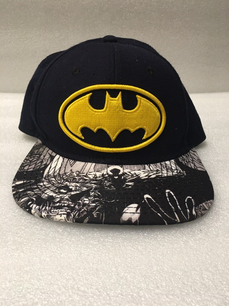 DC Comics Batman Snapback Hat Cap Adjustable Embroidered Emblem