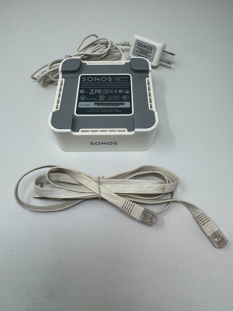 SONOS Bridge with power adapter and ethernet cable model: BRIDGE Tested Working