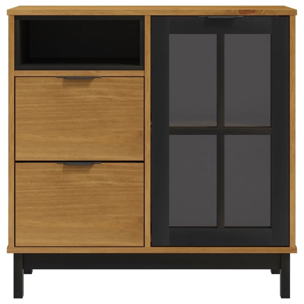 Sideboard Oak Solid pine wood Medium Sideboard Rectangular