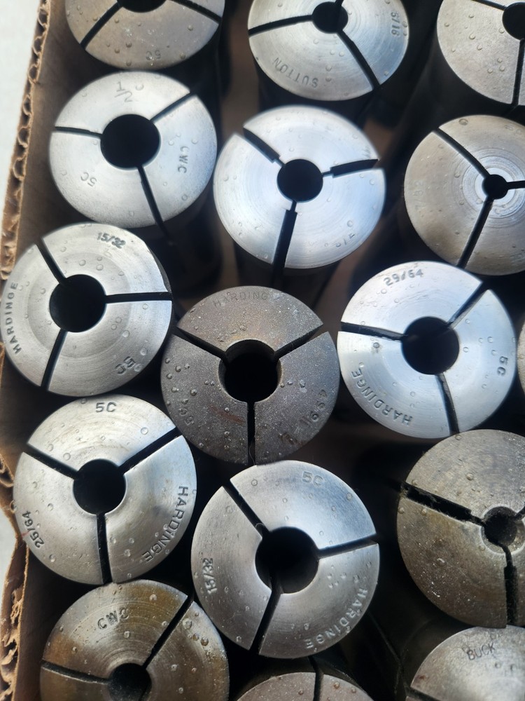 LOT OF 79 HARDINGE ASSORTED SIZE 5C COLLETS