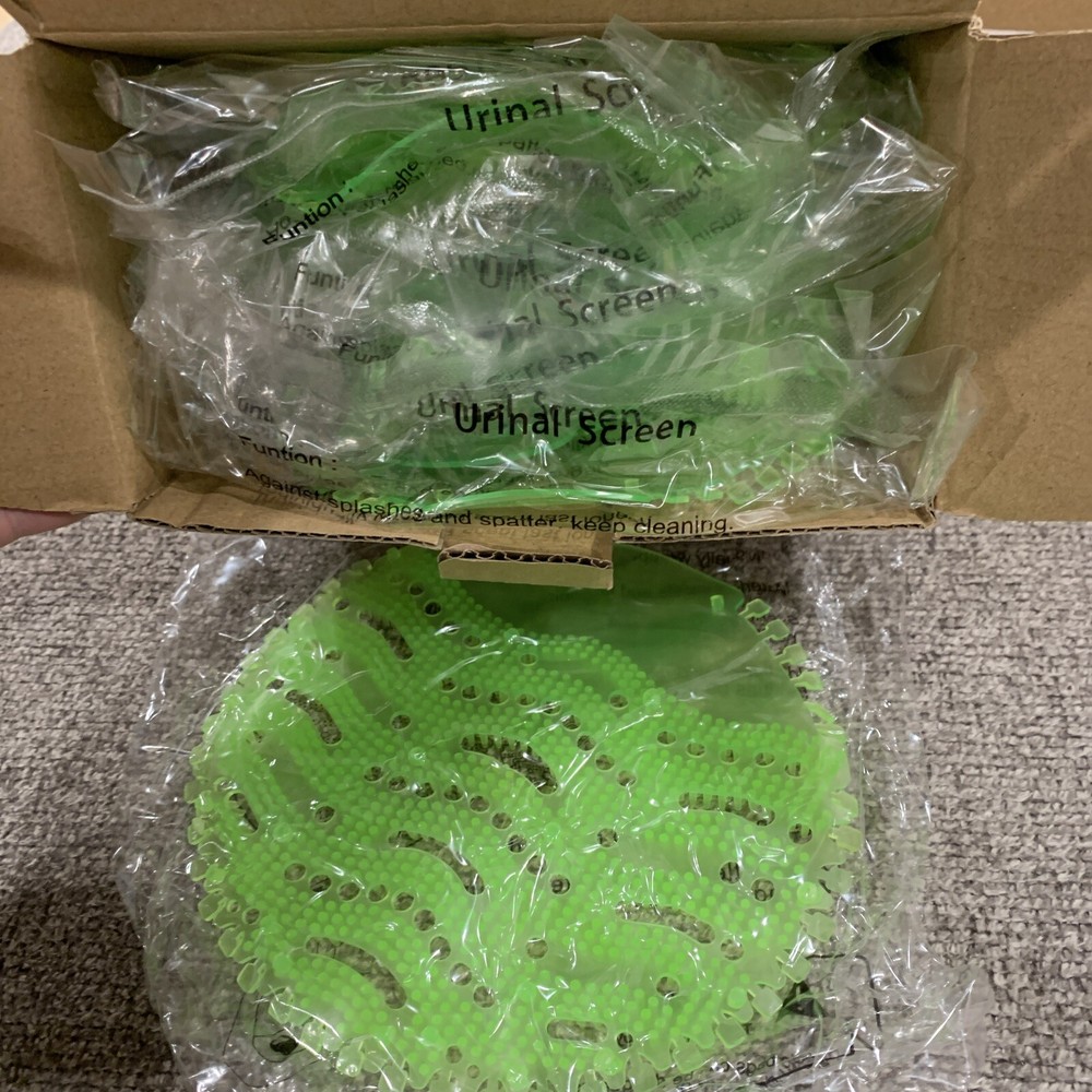 urinal screen deodorizer 10 Count Green Scented.
