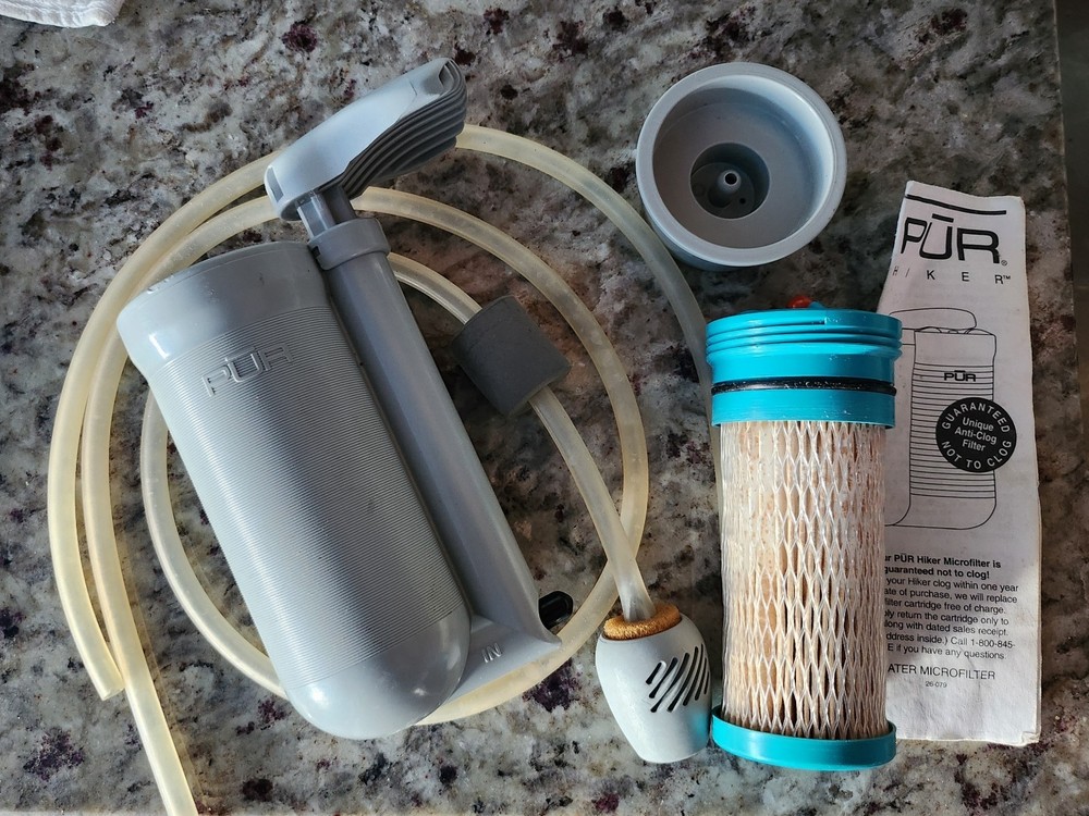 PUR Hiker Microfilter Water Filter System Purifier For Camping & Backpacking