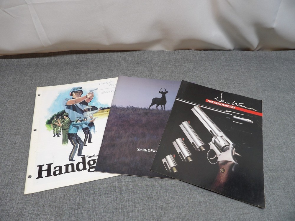(3) Smith & Wesson Dan Wesson Gun Catalogs 1983