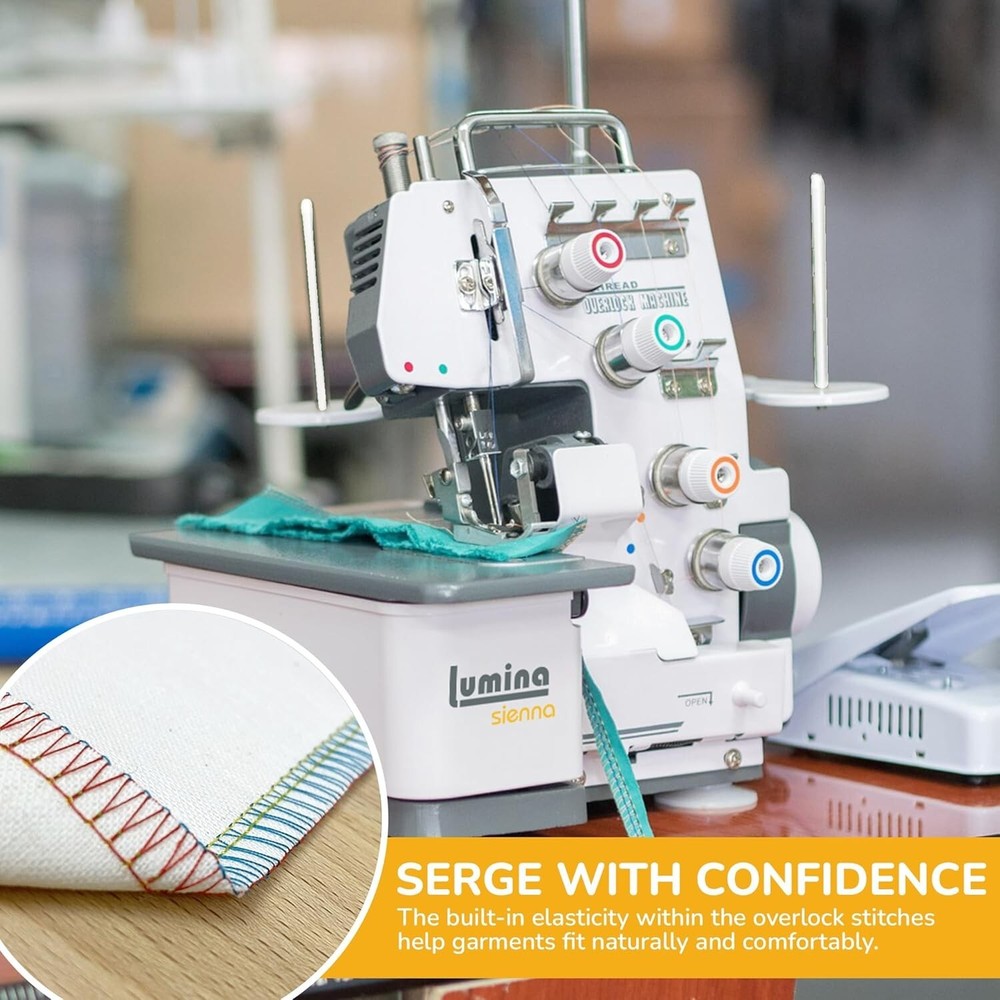 Serger Sewing Machine - Industrial Grade Sergers & Overlock Machines with Durabl
