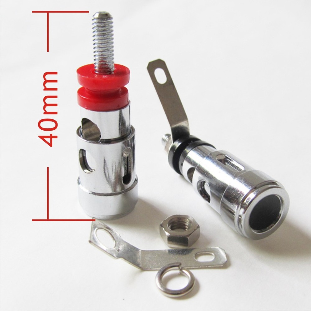10pcs Spring Loaded Type Speaker AMP Terminal Binding Post Nickel Plated R+B