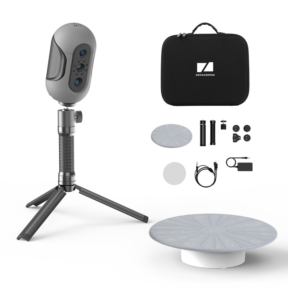 3DMakerpro Mole Handheld 3D Scanner For 3D Printer 0.05mm Accuracy & 0.1mm UJAY