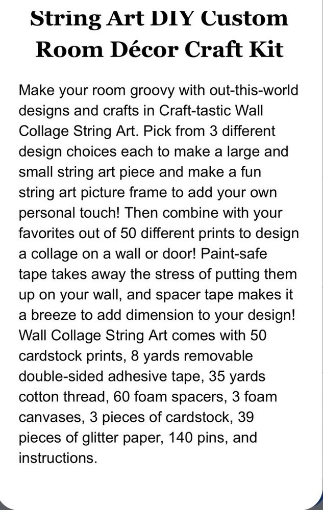 Craft-tastic Wall Collage String Art