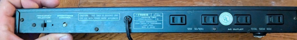 Fisher Studio-Standard TR-3000 Program Timer