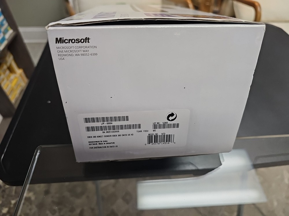 Open Box Xbox 360 Kinect Sensor with Kinect Adventures! Game