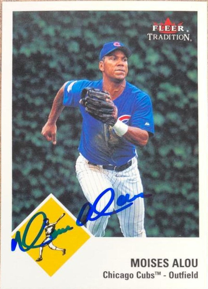 Moises Alou Autographed 2003 Fleer Tradition #117