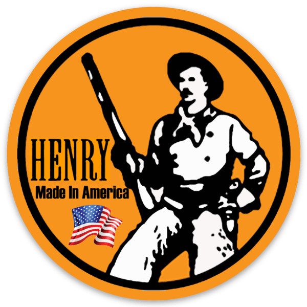 Henry Firearms Logo Type Die Cut Round STICKER!
