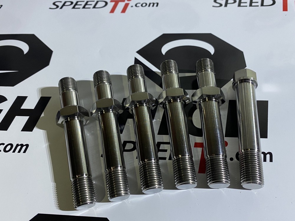Titanium Sprint Car Radius Rod Stud 6pc Kit 3.375” in. Long 2.75” Panhard Bolt