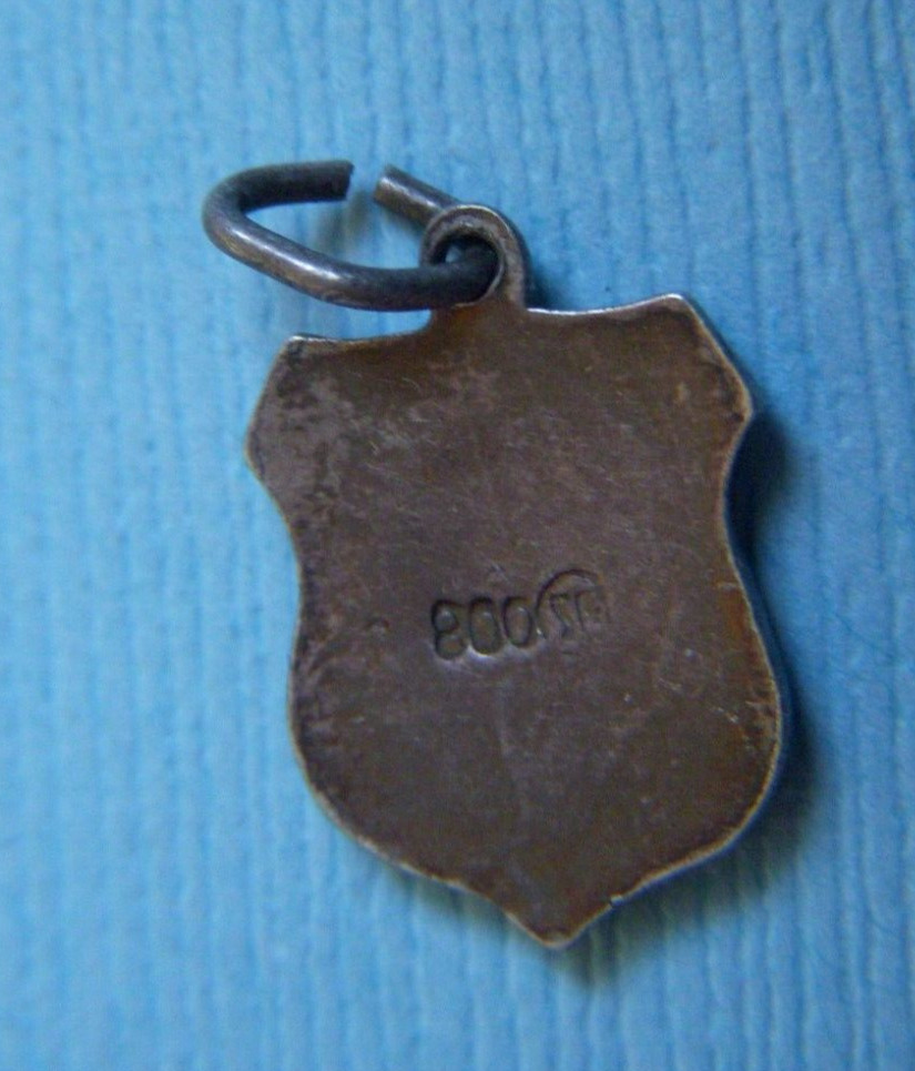 Vintage Luxembourg silver shield charm