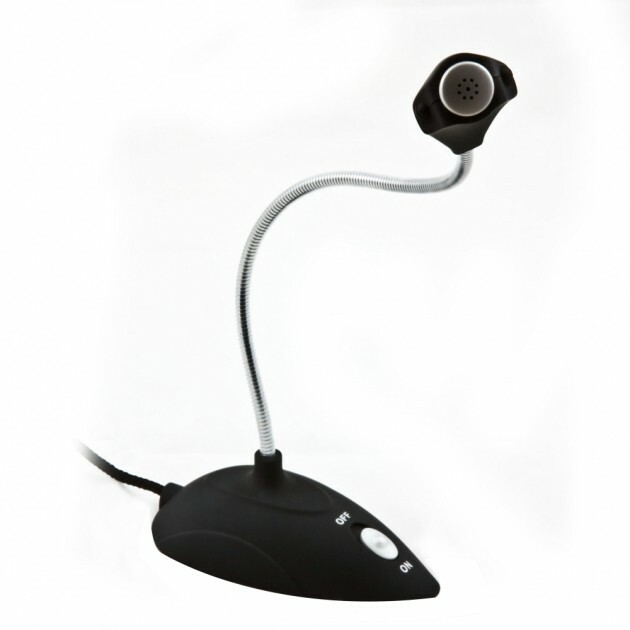 Flexible Gooseneck 3.5mm Plug Mini Desktop Table Microphone Omni-directional 