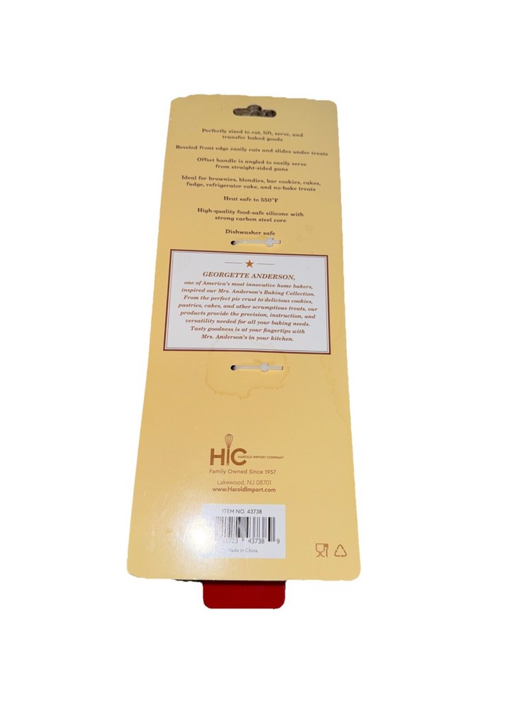 Mrs. Anderson's Silicone Brownie Spatula 8"