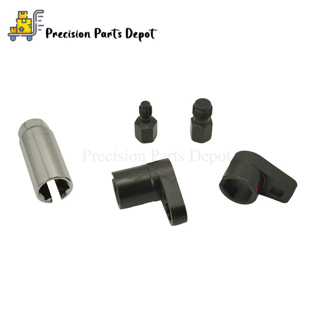 5PCS O2 Oxygen Sensor Socket Thread Chaser O2 Sensor Wrench Removal Tool Kit Set