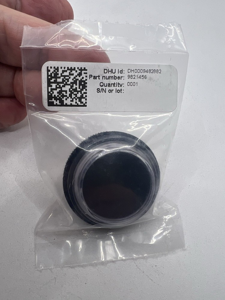 Thyssenkrupp Hydraulic Elevator Button, "Blank" Car Pushbutton Black with Gray