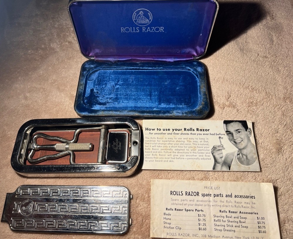 Rolls Razor w/ Instructions Vintage