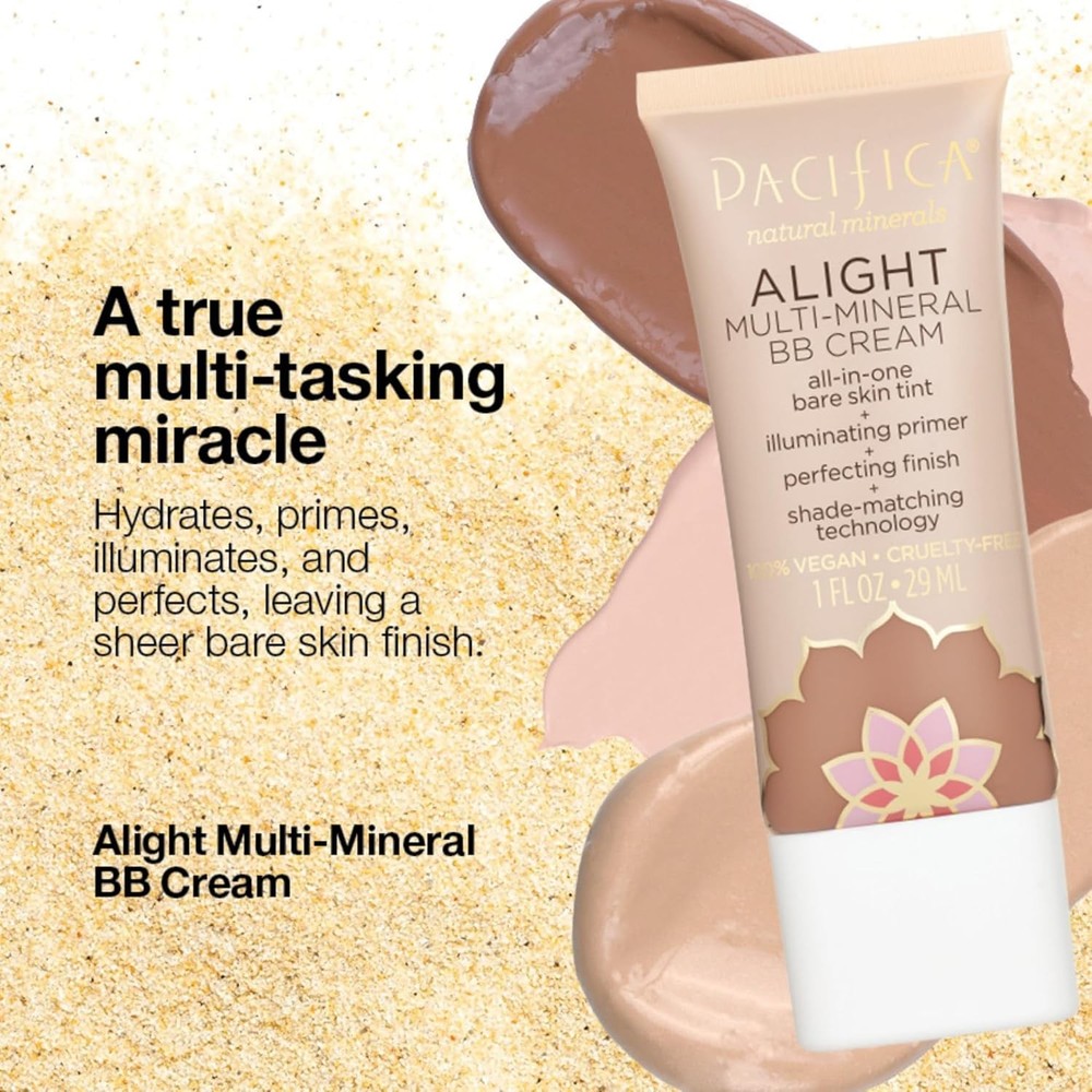 Pacifica Alight Multi-Mineral BB Cream Medium ? Hydrating Tinted Moisturizer & P