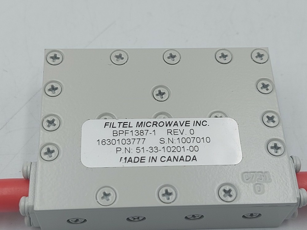 Filtel microwave BPF1387-1 BANDPASS FILTER