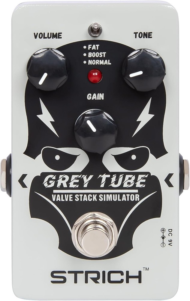 STRICH GREY TUBE Analog Overdrive Pedal compact three distortion modes Open Box