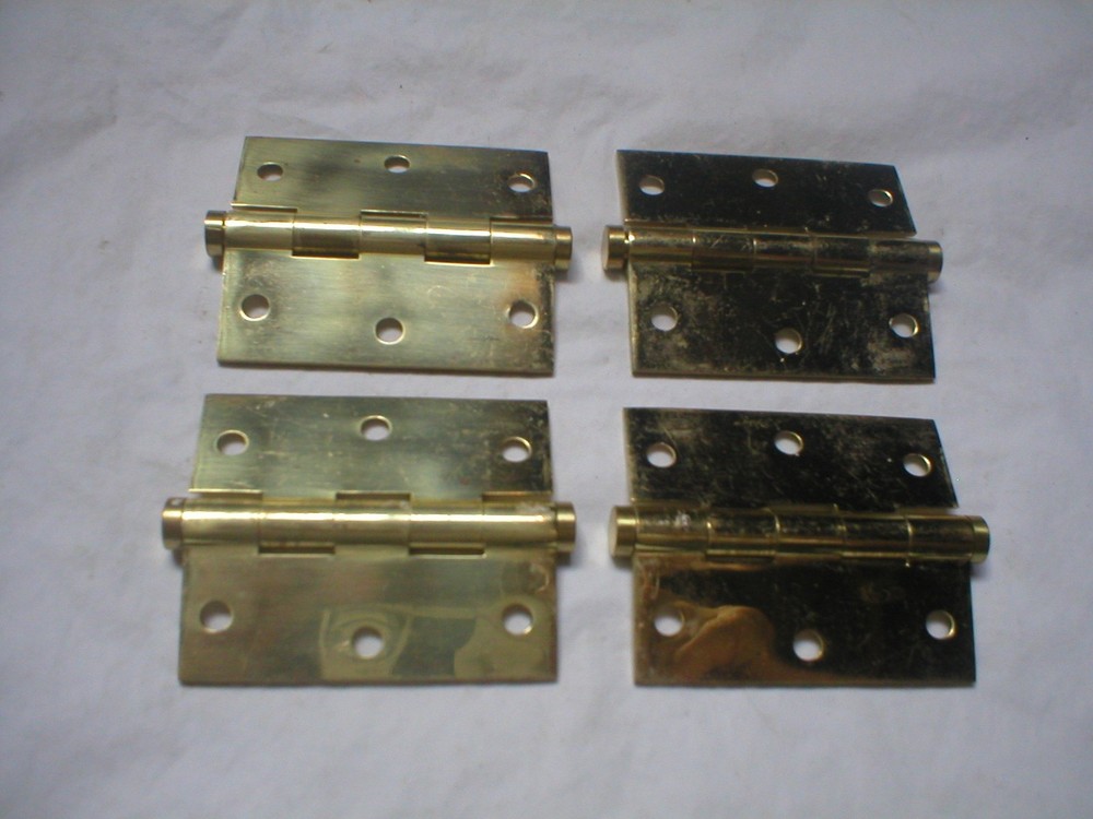 Vintage Solid Brass 3" Hinges