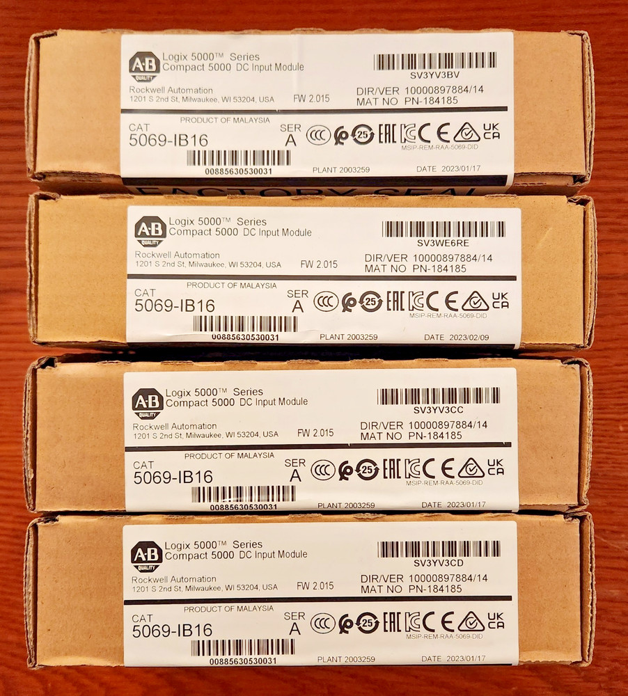 Allen-Bradley 5069-IB16 /A FW 2.015 Compact 5000 24VDC 16-Point Input Module