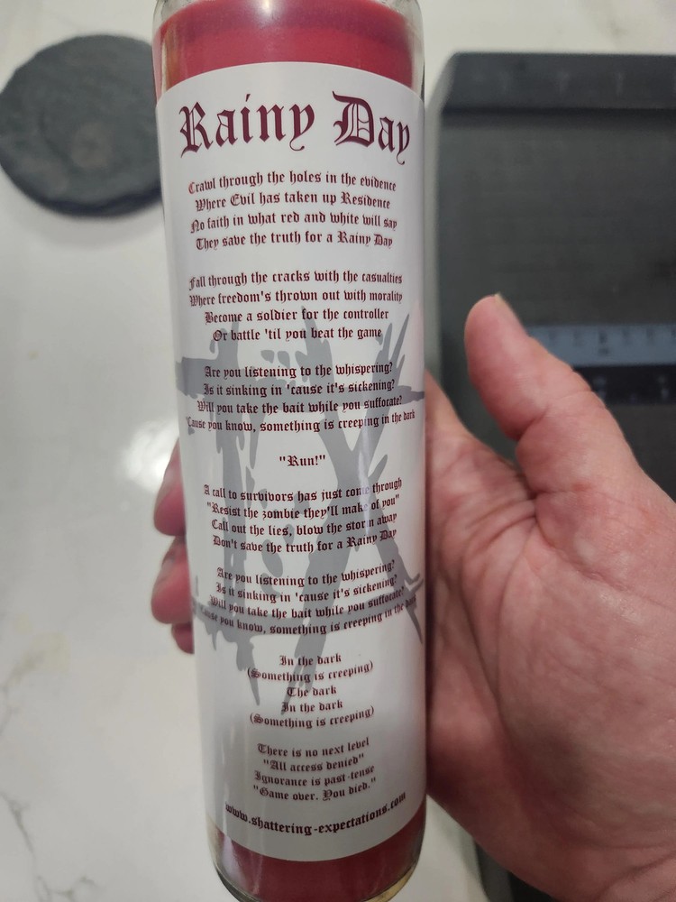 Rainy Day Ice Nine Kills Prayer Candle