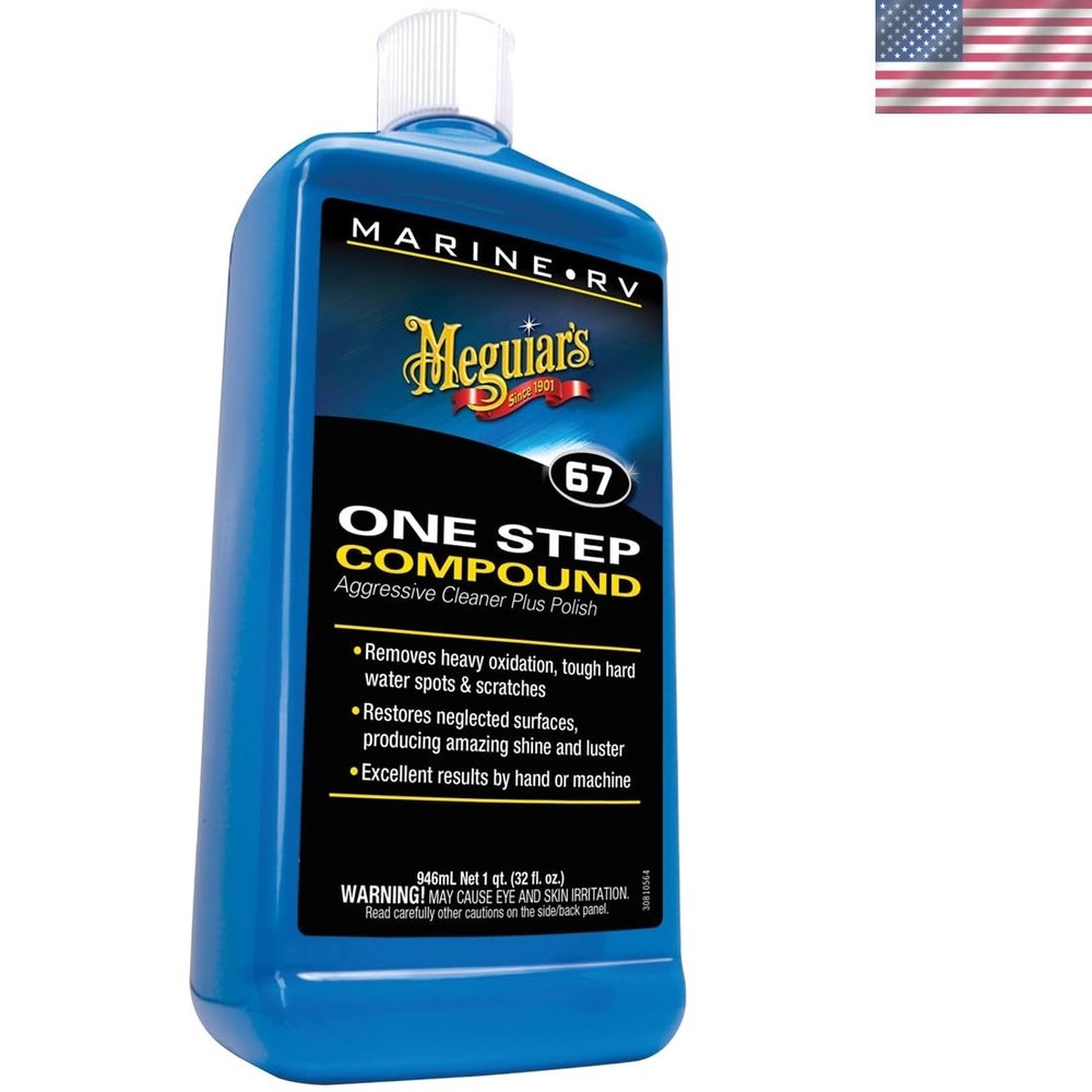 M6701 Marine/RV One-Step Compound - 128 Fl Oz, Gloss Restoring Formula