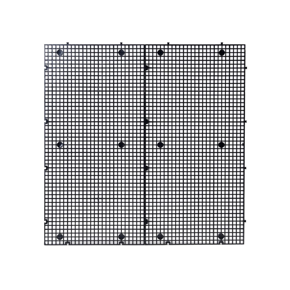 Plastic Grid Divider Tray Egg Crate Aquarium Isolation Bracket 8 PCS Black Tank