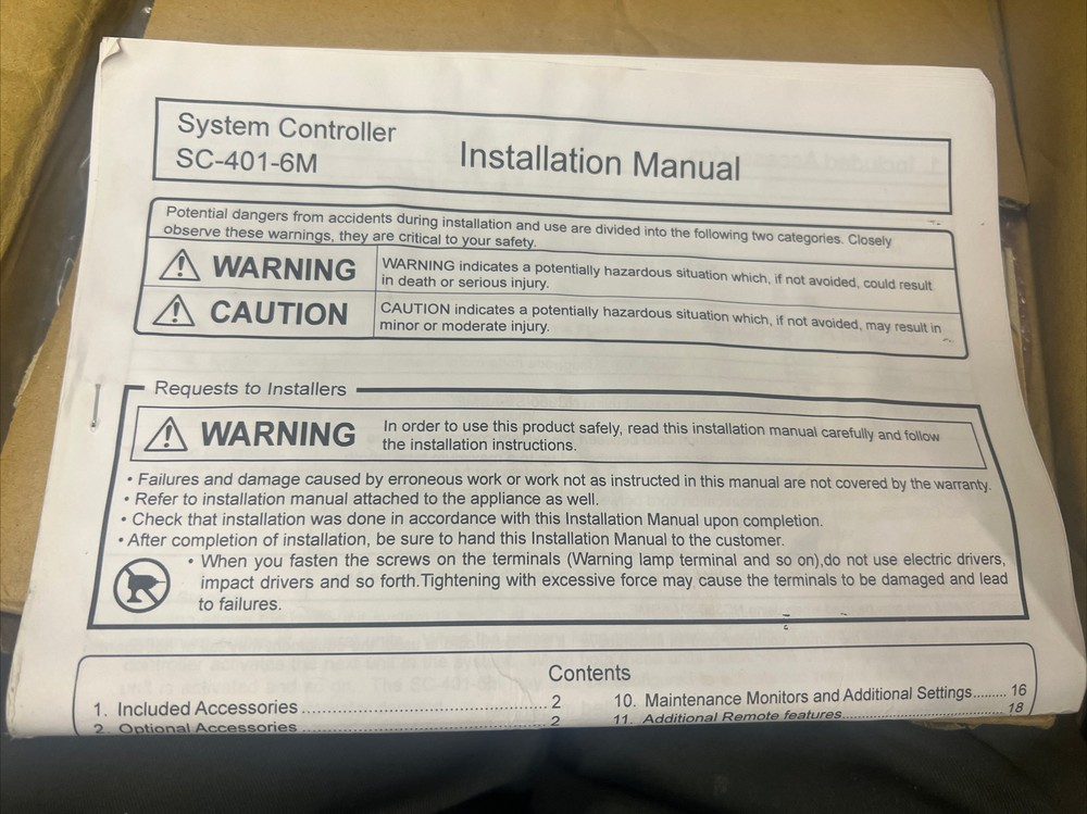 Noritz - System Controller - For NC199, NCC199, NCC300 (Up to 6 Units)