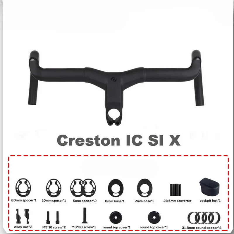 Road Bicycle Handlebar Full Internal Cable Routing Carbon Integrated Drop Bar