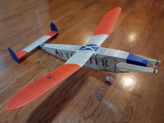 Altimeter Rubber 34" WS RC Model Airplane Plans Templates PDF on USB