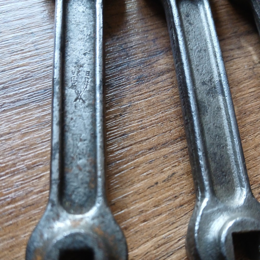 BSA Motorcycle Spanners x4 (Store box #3)