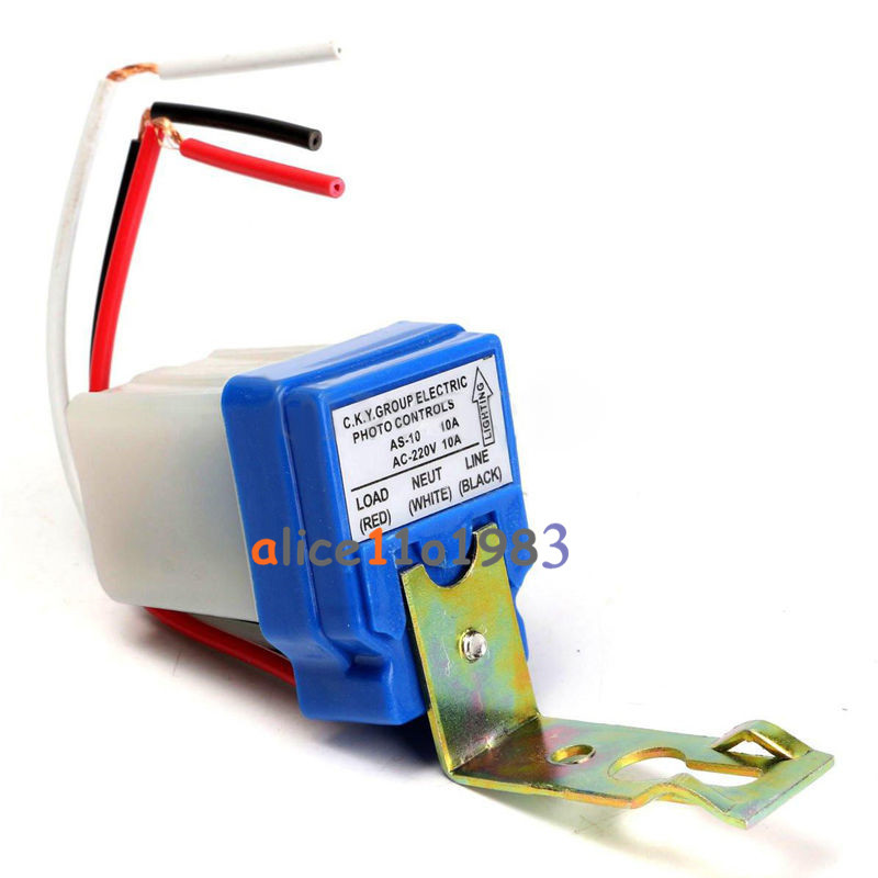 Automatic Auto On Off Street Light Switch Photo Control Sensor for AC 220V