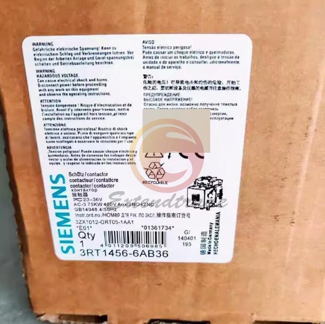 ONE NEW Siemens 3RT1456-6AB36 contactor