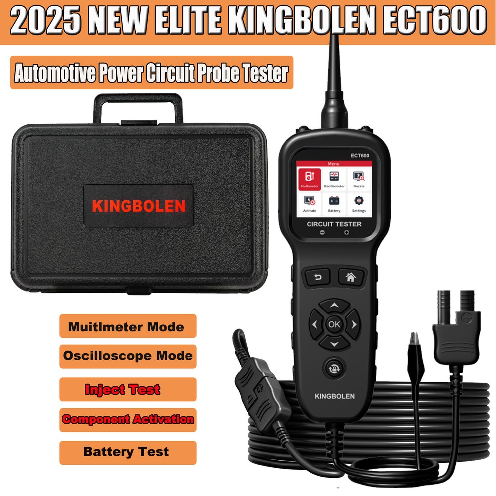 KINGBOLEN ECT600 12V-24V Multi-function Power Circuit Probe Tool Battery Tester