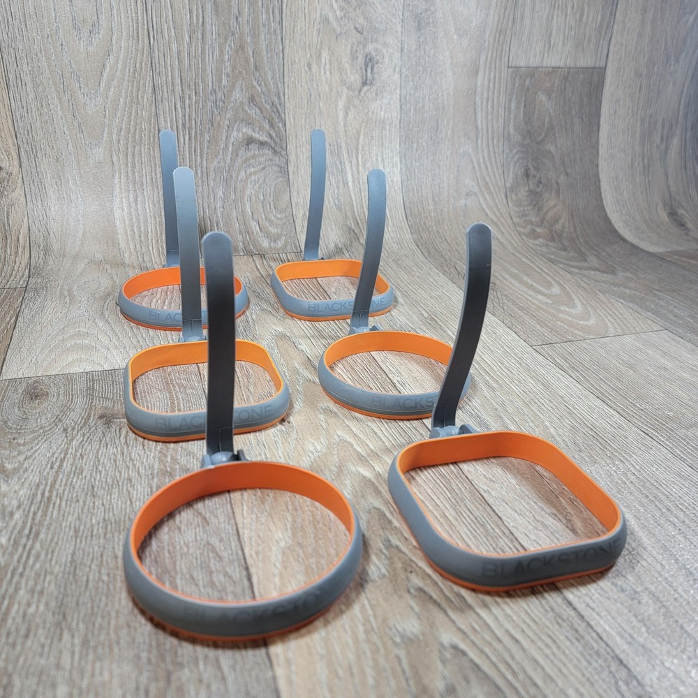 6x Blackstone Silicone Egg Rings Circle Square Griddle Breakfast Kitchen Cook