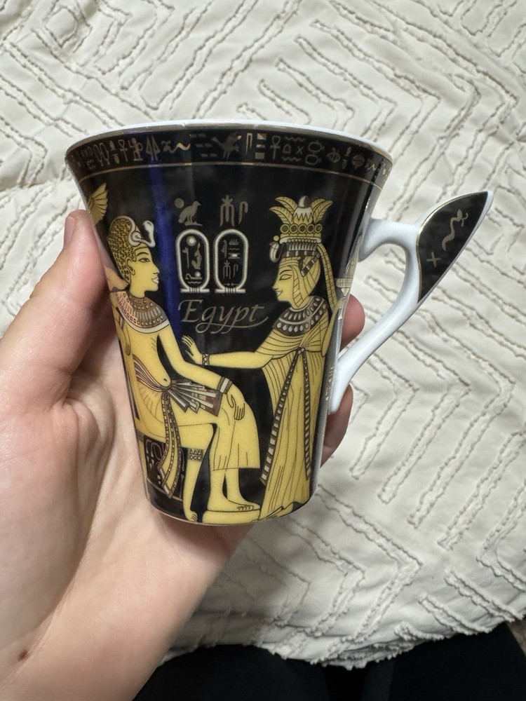 Vintage Limoges Porcelain Egyptian Mug RARE