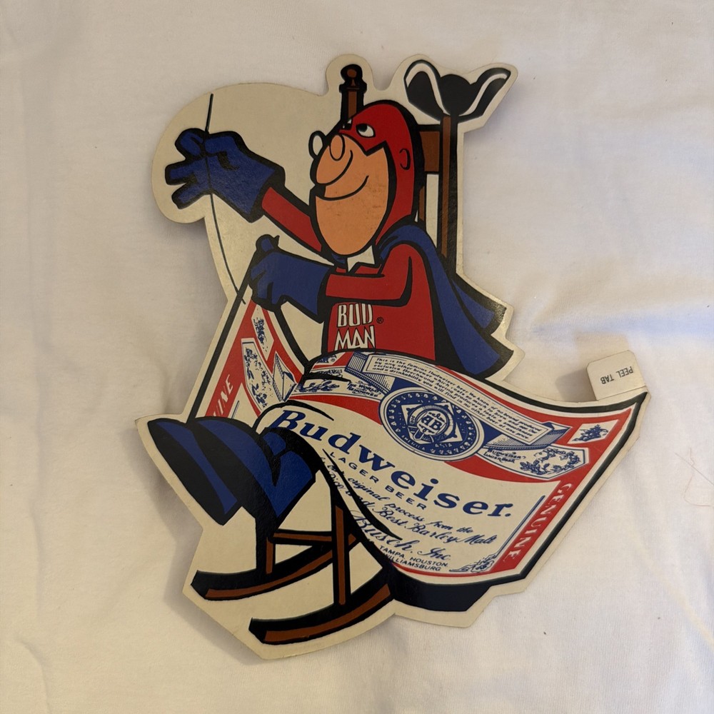 vintage bud man stickers