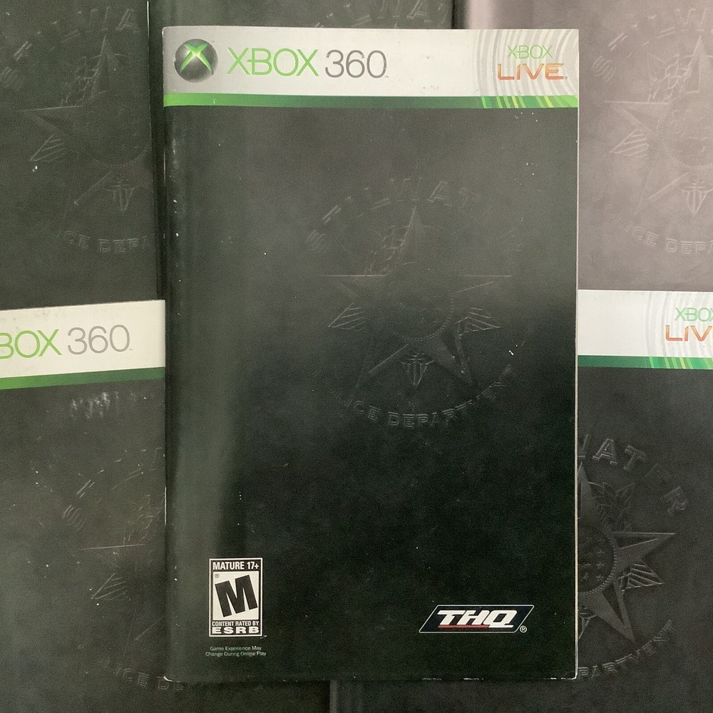 Saints Row 1 Microsoft Xbox 360 Instruction Manual Only