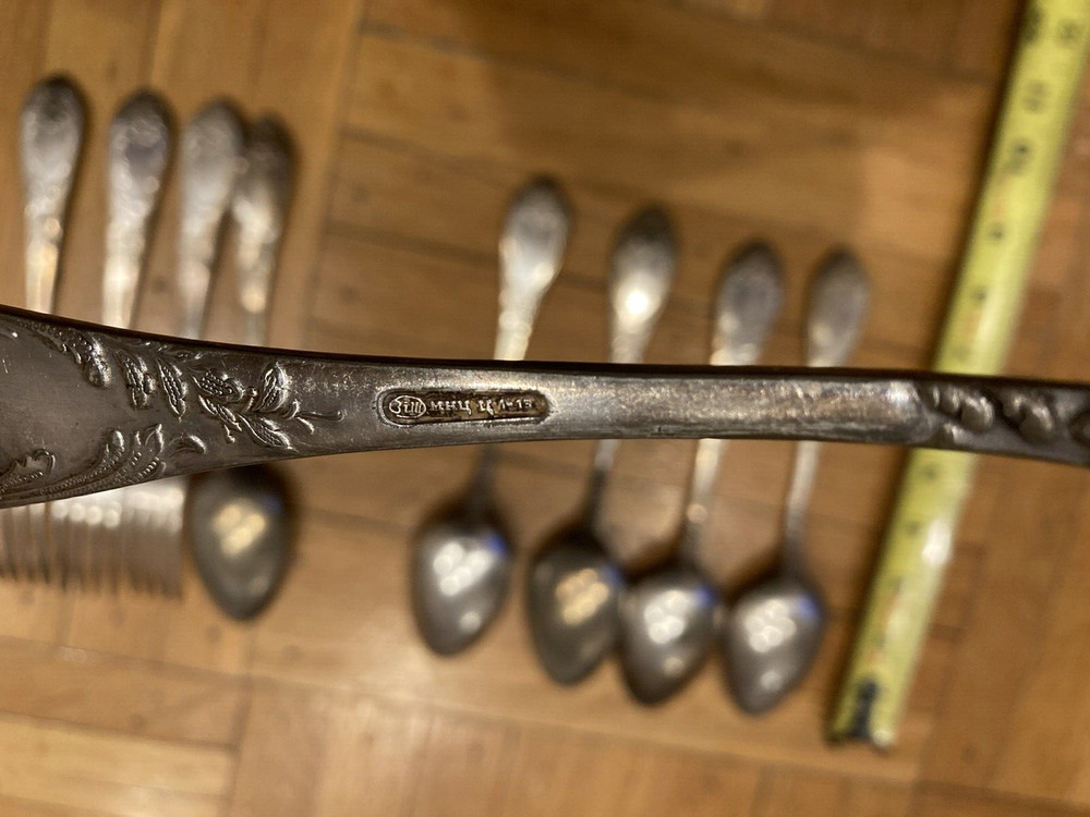 Vintage Soviet Melchior Spoons and Forks
