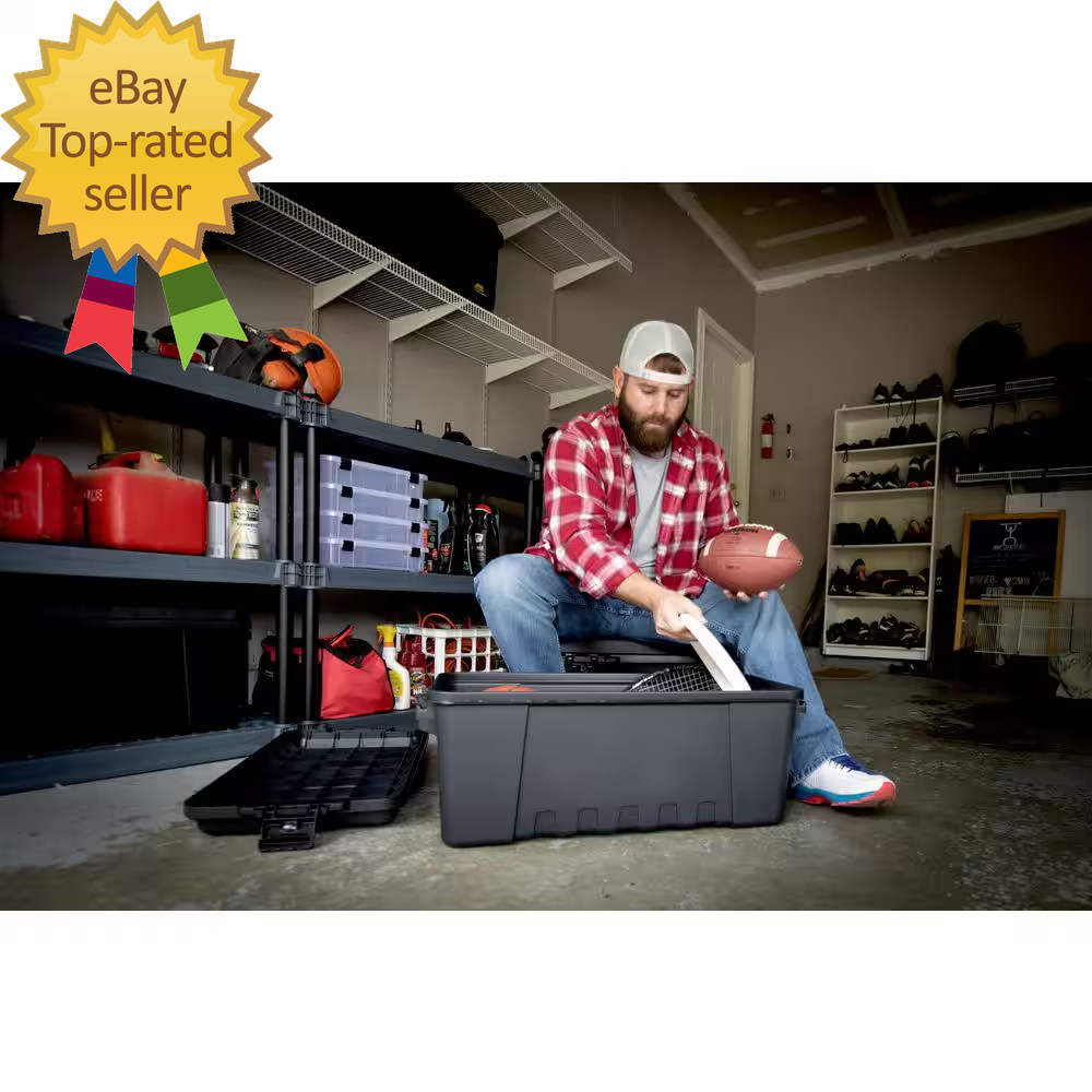 27-Gal. Hinged Storage Box in Olive Drab