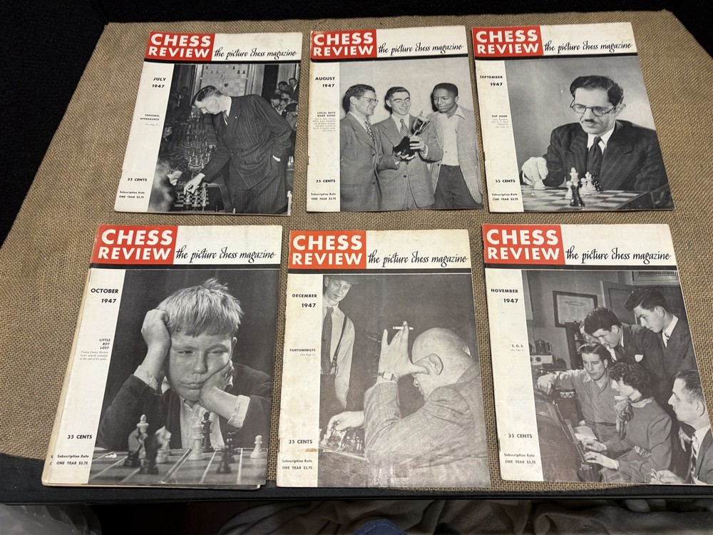 1947 Chess Review magazine, all 12 issues