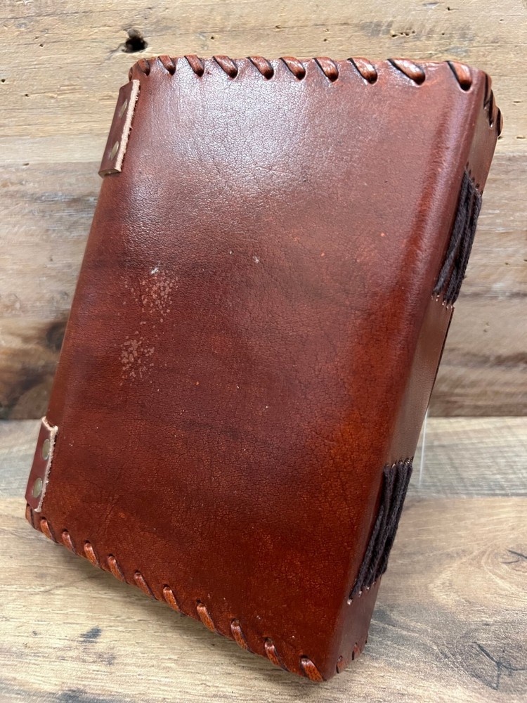 Tiger Eye Handcrafted Leather Writing Journal 7" x 5"