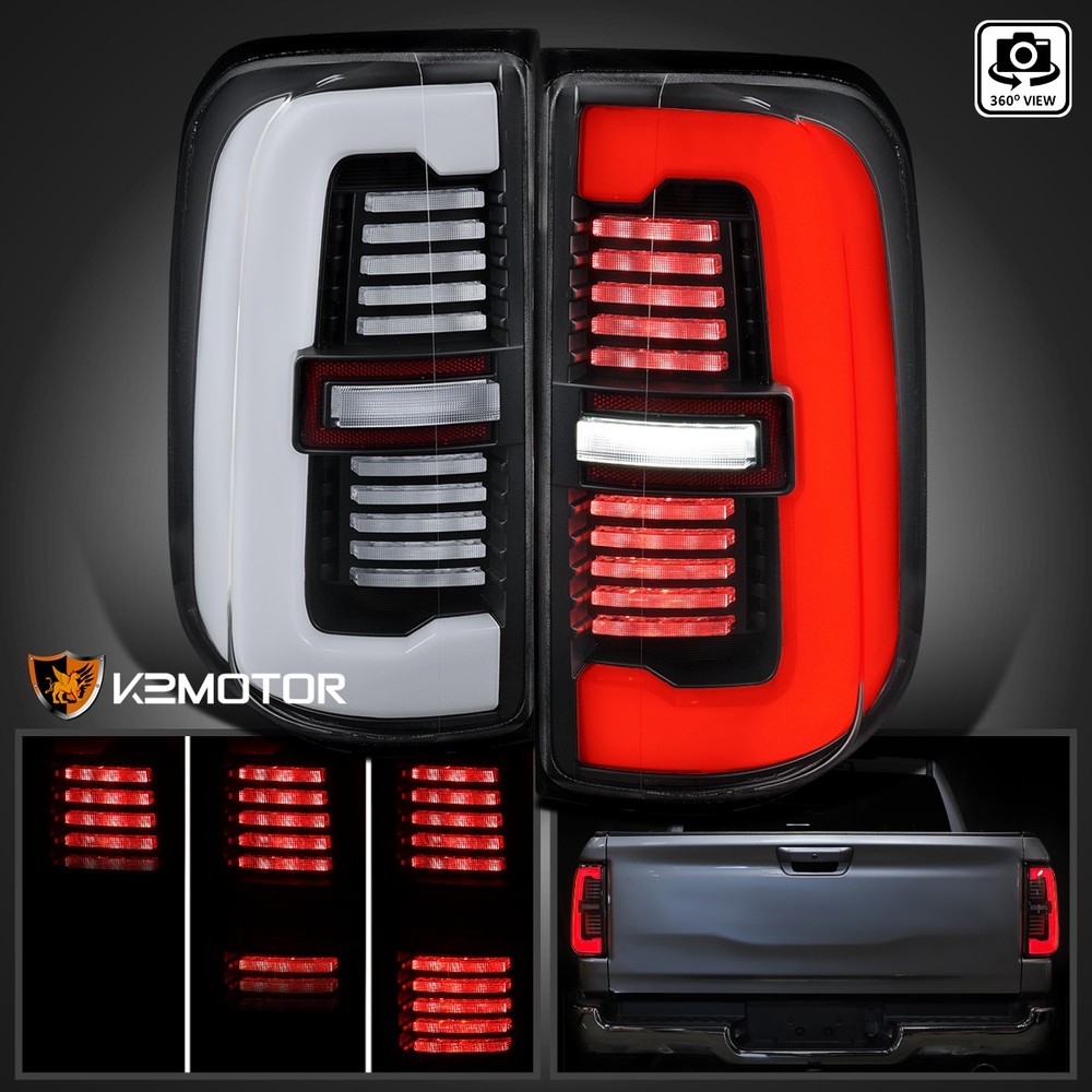 Fits 2019-2024 RAM 1500 Full LED Tail Lights Signal Lamps Switchback Sequential