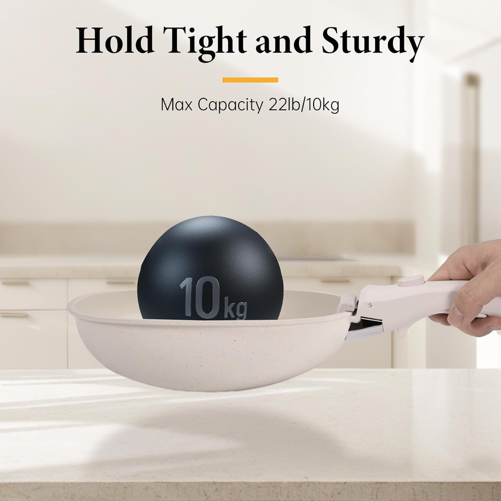 Removable Pot Handle, Universal Pan Handle, Replacement for Pots and Pans, Fits