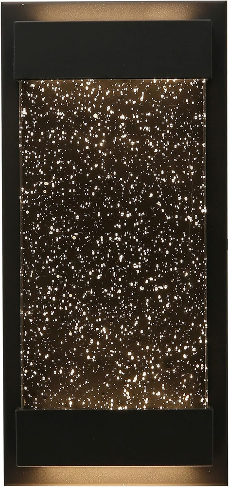 12-Inch Dimmable LED Outdoor Wall Sconce, 3000K Warm White, Black Finish